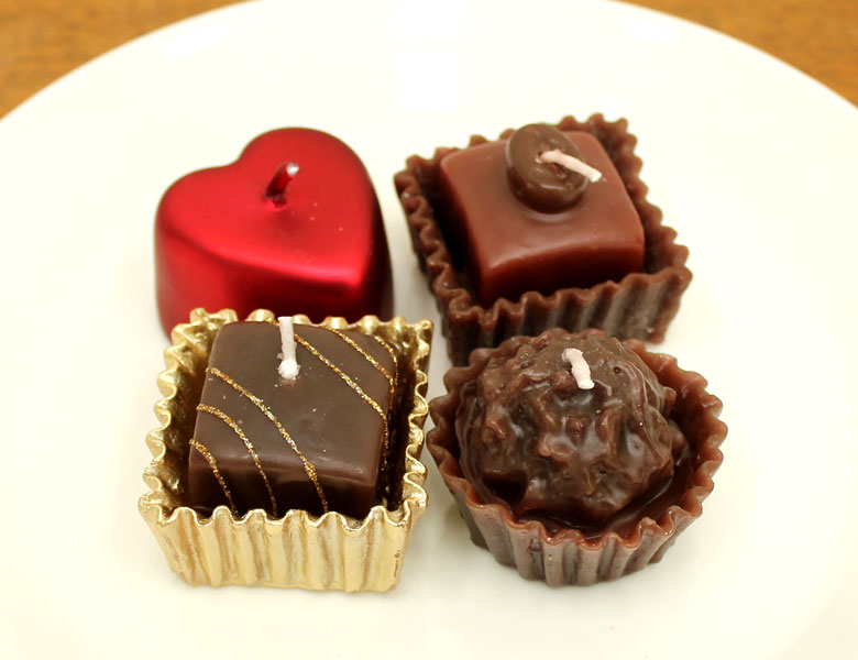 キャンドル ろうそく フローティング バレンタイン　チョコレート