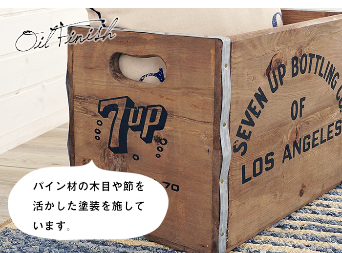 ヴィンテージ風スタッキングウッドボックスLサイズ(91115)【生活雑貨の