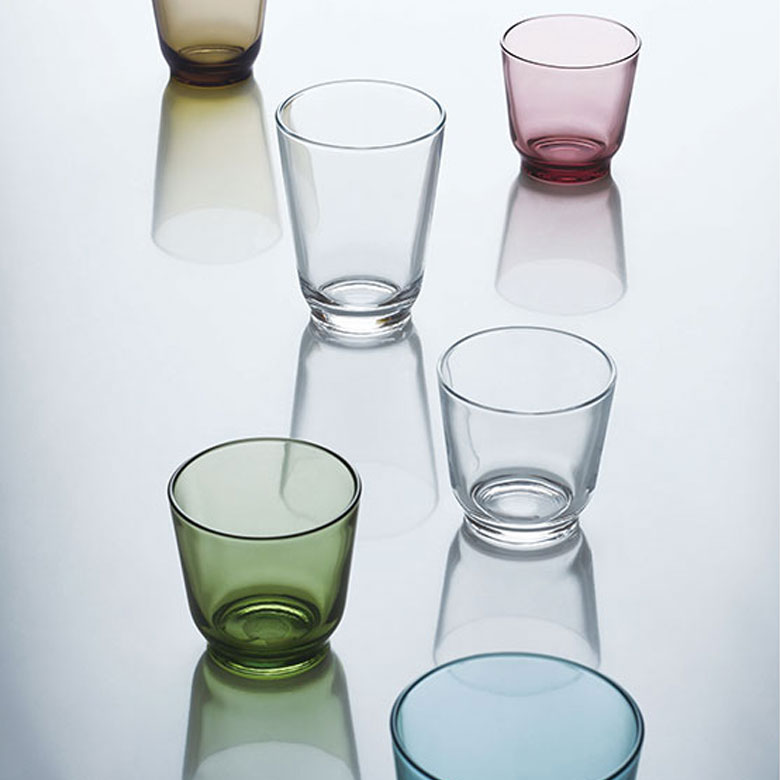グラス タンブラー 220ml ソーダガラス製 コップ [92092-cl 92092-bl