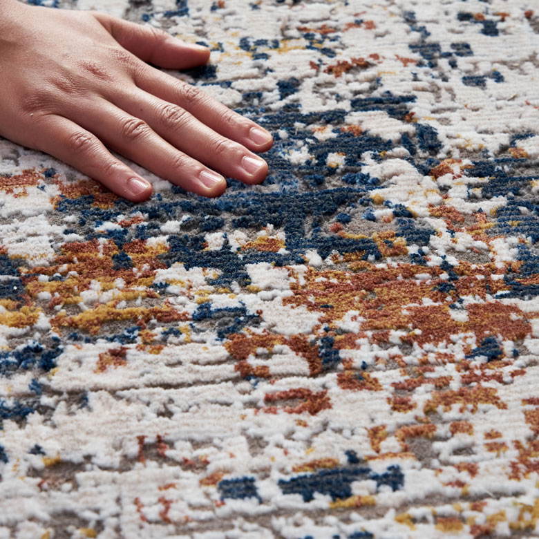 モダンアートラグ 130×190cm ウィルトン織り 抽象アートデザイン