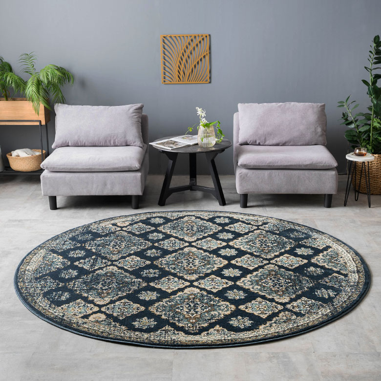 空間の印象を変える、ペルシャ絨毯風デザイン