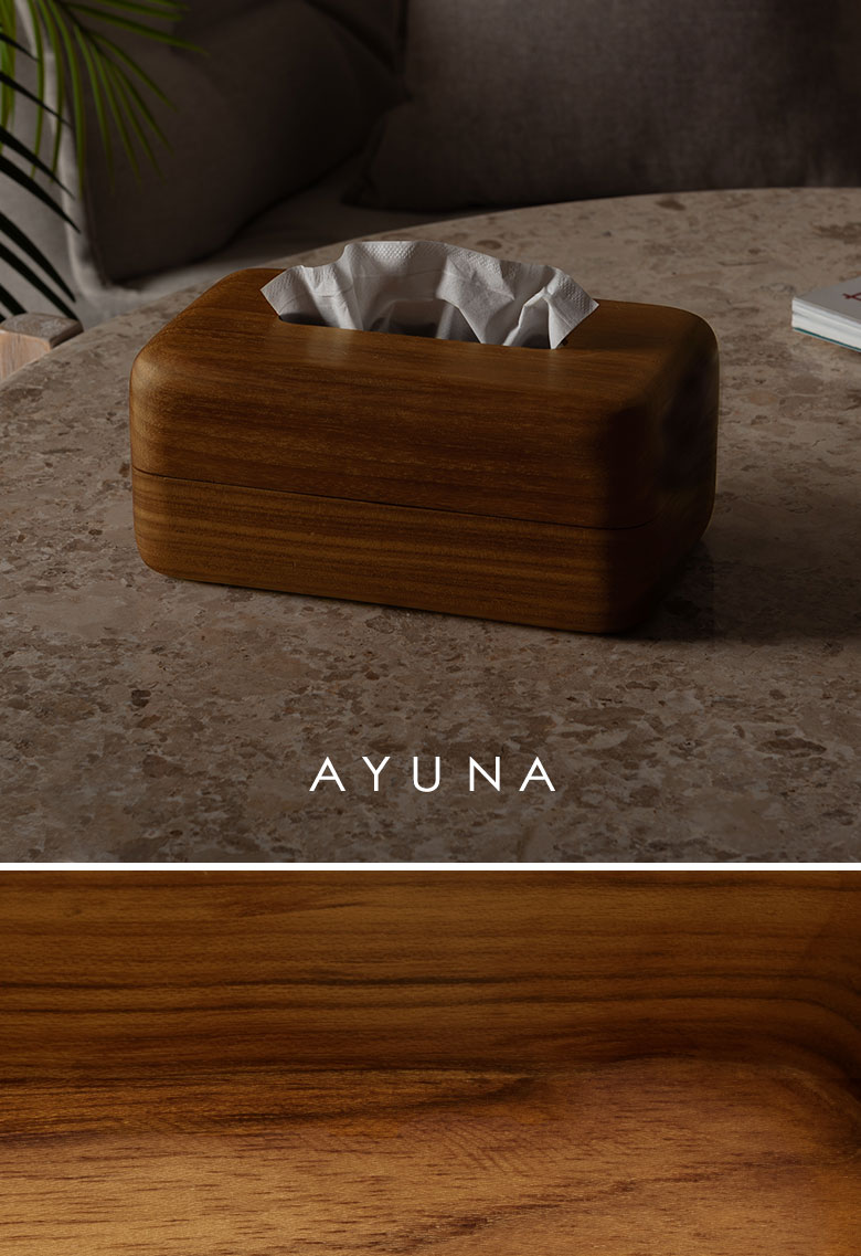 木製ティッシュケース