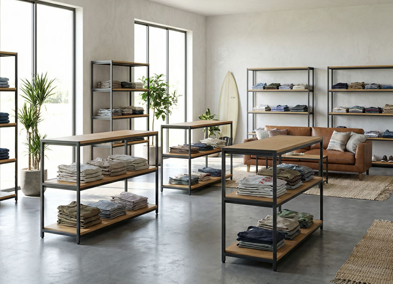 リビング収納としてはもちろん書類棚やディスプレイラックや店舗什器に