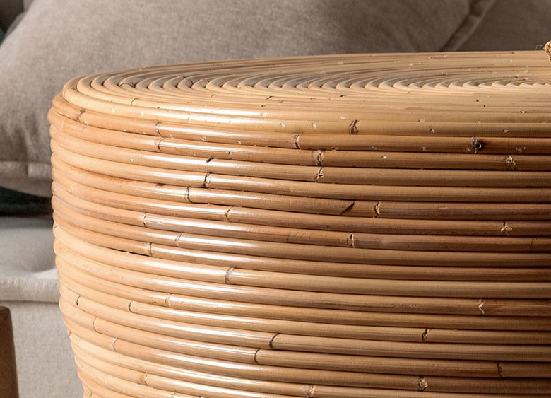 100％皮付きラタンならではの強さ