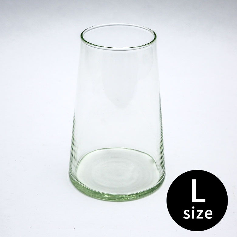 リサイクルガラスのフラワーベース Lサイズ