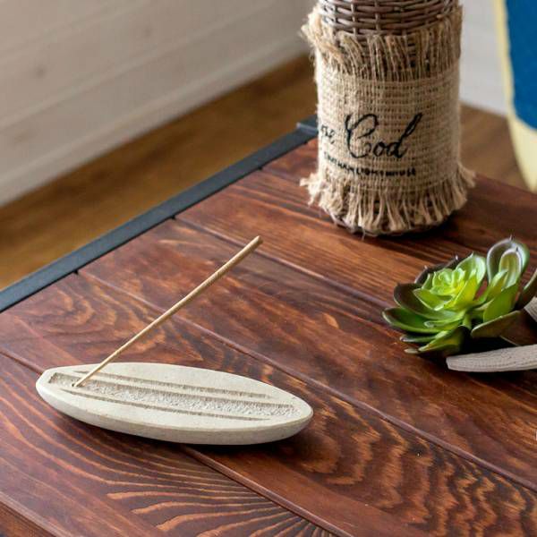 ストーン製 サーフボード型 お香立て(12480)【生活雑貨のELEMENTS本店