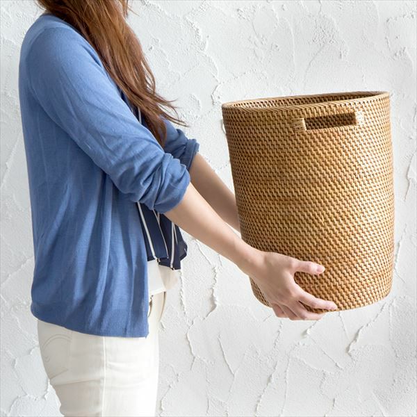 ラタンのゴミ箱 カゴ 籐 アラログ 楽天市場】バスケット アラログ 収納 幅45×奥行40×高さ17cm