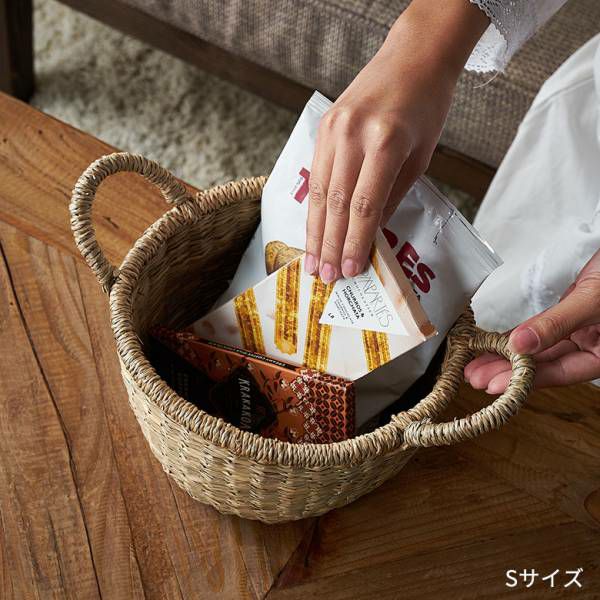 多目的籐製?円形バスケット持ち手付き15個 多目的籐製?円形バスケット持ち手付き15個 多目的籐製?円形バスケット