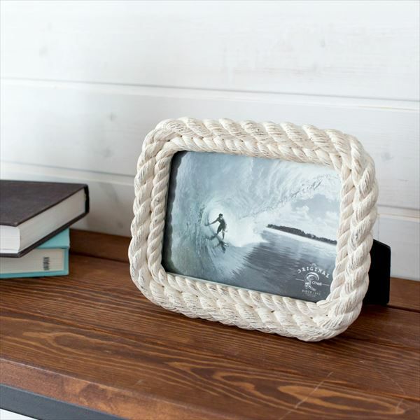 ロープ模様のスクエア型フォトフレーム(64850)【生活雑貨のELEMENTS