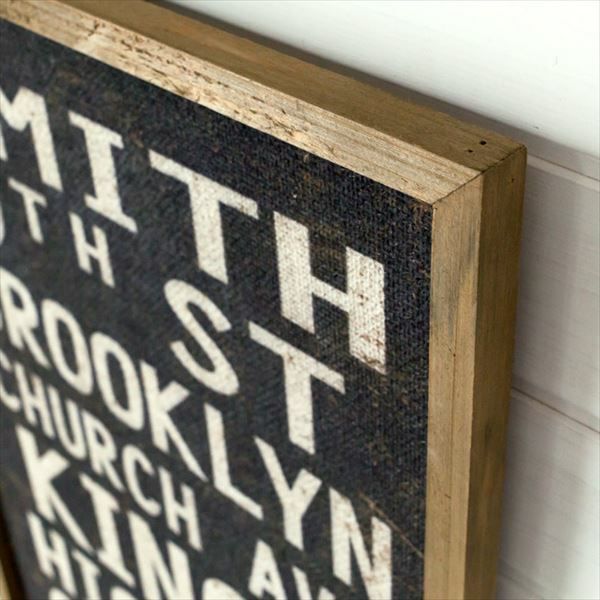 ブルックリン ビンテージウッド サイン