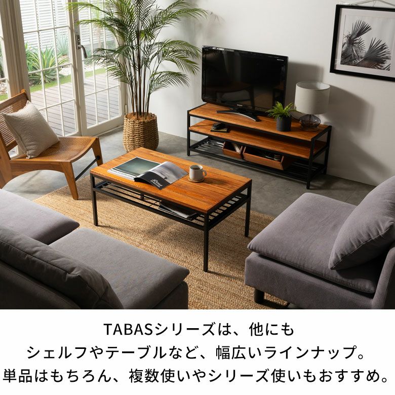 テレビ台 テレビボード ブラックアイアンフレーム家具 タバス TABAS