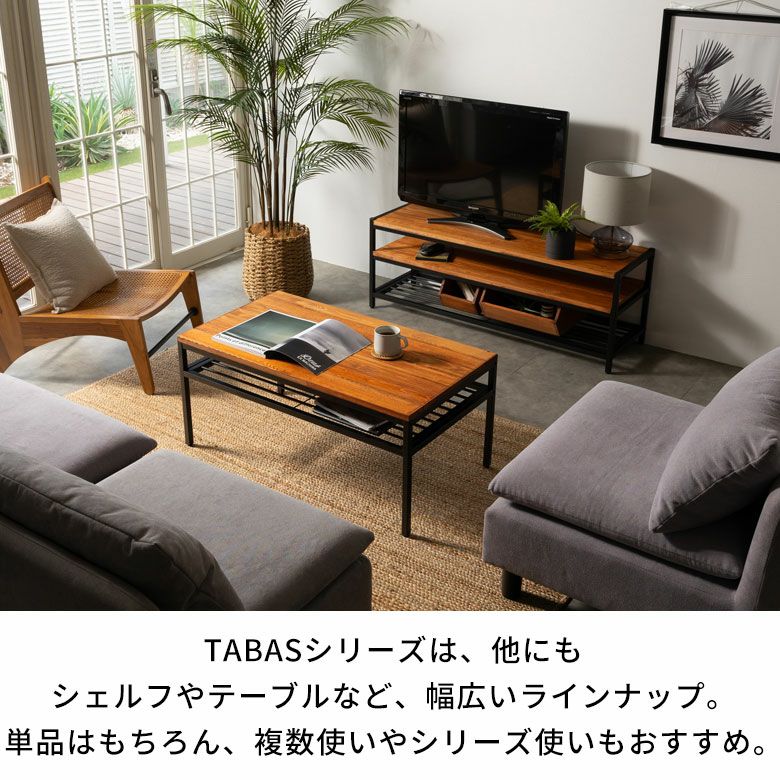 テレビ台 テレビボード ブラックアイアンフレーム家具 タバス TABAS 