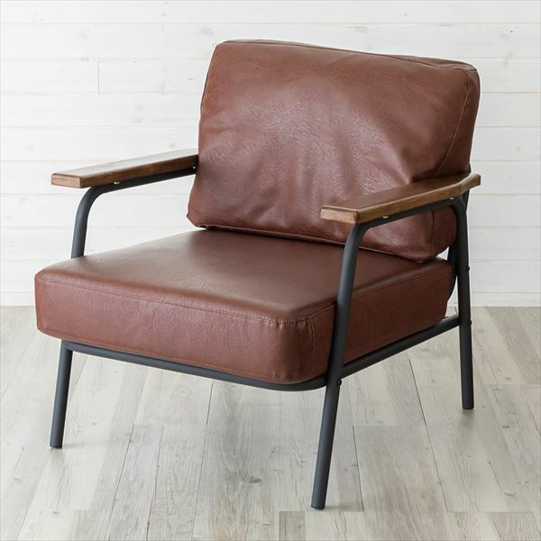 チェア ソファーチェア レザーチェア レザーソファー アームチェア セトラシリーズ アームソファ［レザー］(91110)【生活雑貨のELEMENTS