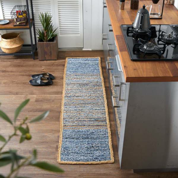 楽天市場】ラグ カーペット デニムラグ 幅140cm 100×140 約 W