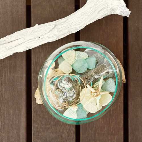 レジンでできた シーグラス のオブジェ 18個入り(65930)【生活雑貨の