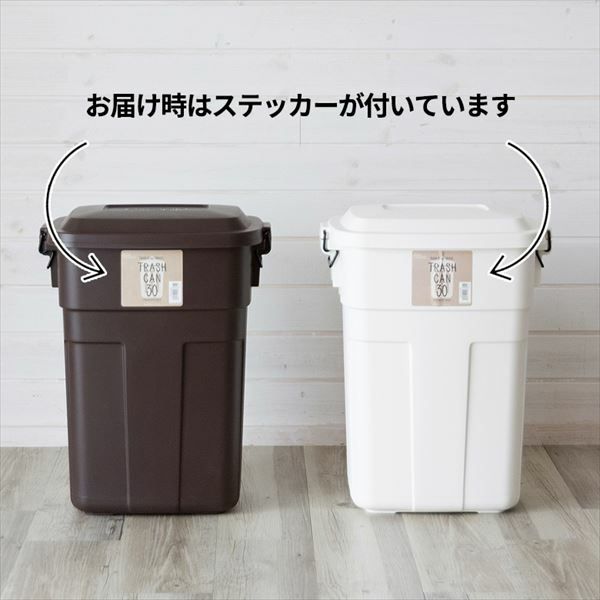 ダウンロック式フタ付きダストボックス 30L(91131)【生活雑貨の