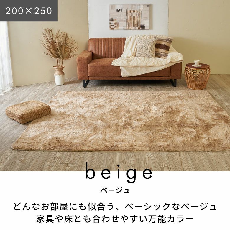 洗えるマイクロファイバーフラッフィラグカーペット 100×140cm