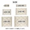 ラグラグマット200×250cmベニオワレン風ラグカーペット床暖房対応おしゃれ長方形絨毯じゅうたんオールシーズン春夏秋冬200cm200×250モロッカンモロカンアジアン敷物マットrugcarpet水色白グレー[b2f-83]