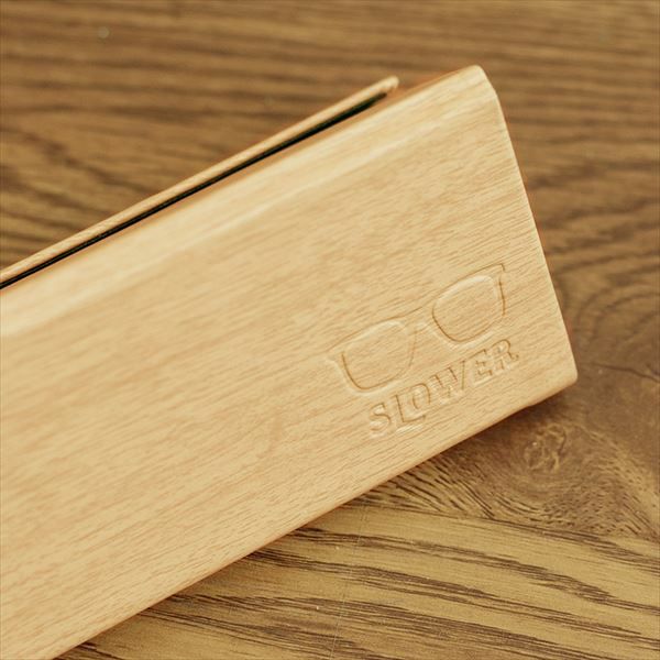 メガネケース サングラスケース スリム SLOWER ライトブラウン(97002