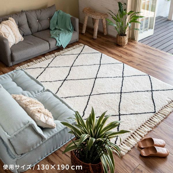 ラグ ラグマット 100cm×140cm ベニオワレン風 [b1c-83259 b1c-83265 