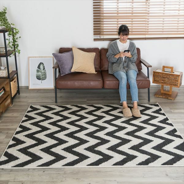 BQJQ クロシェ ニット ラグ ビンテージ シェブロン柄 タッセル レトロ H BQJQ クロシェ ニット ラグ ビンテージ シェブロン柄 タッセル レトロ H