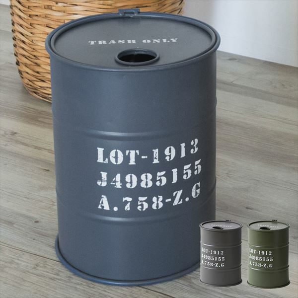 ヴィンテージオイル缶型ダストボックス(91126)【生活雑貨のELEMENTS