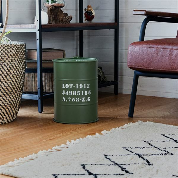 ヴィンテージオイル缶型ダストボックス(91126)【生活雑貨のELEMENTS