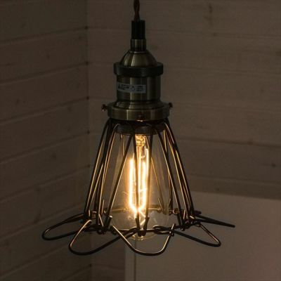 エジソン電球付き フラワーモチーフ ペンダントライト (91165)【生活雑貨のELEMENTS本店】