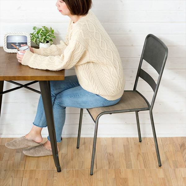 2脚セット】スタッキングチェア 木製 スツール set-91173 【生活雑貨の