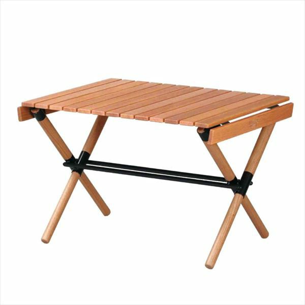 折りたたみ テーブル 木製 アウトドア 軽量 幅60cm 高さ40cm [98601 