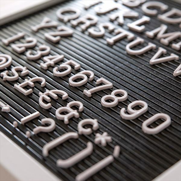 メール便対応】レターボード用文字パーツ アルファベット 191ピース