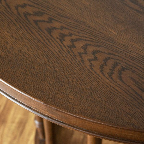 ラウンドテーブル 木製 円卓 直径90cm 高さ70cm ブラウン [91315]【 丸