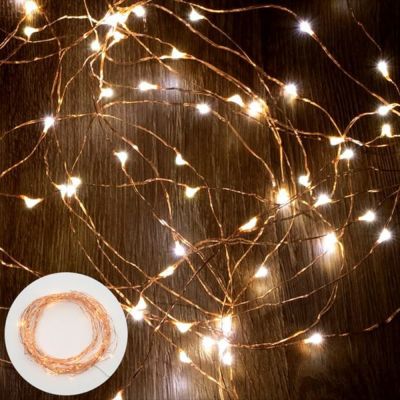 LEDライト クリスマス 電飾 LED ガーランド  [92110]【 イルミネーション クリスマスツリー 装飾 ブロンズ シンプル 1.9ｍ USB式 】