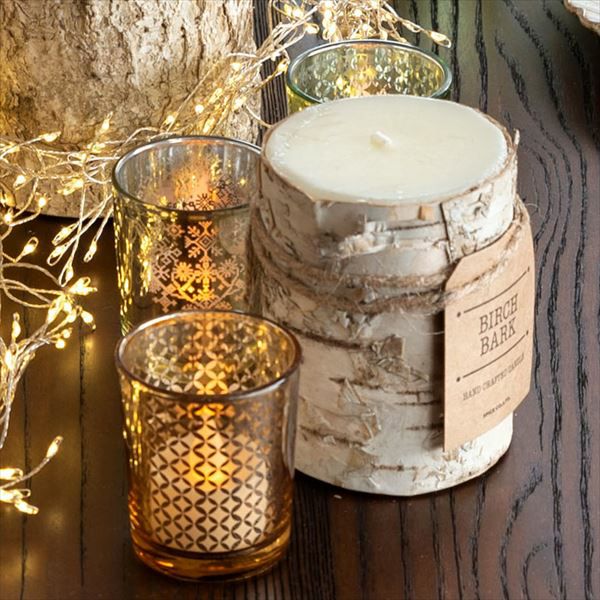 パークピラーキャンドル キャンドル インテリア クリスマス 切り株風