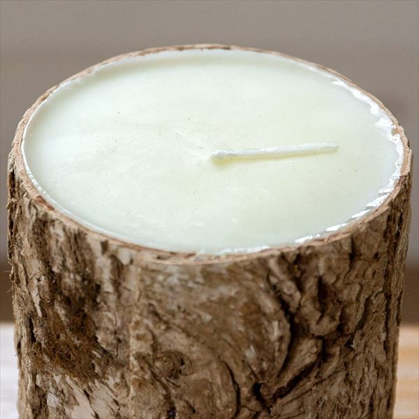 パークピラーキャンドル キャンドル インテリア クリスマス 切り株風