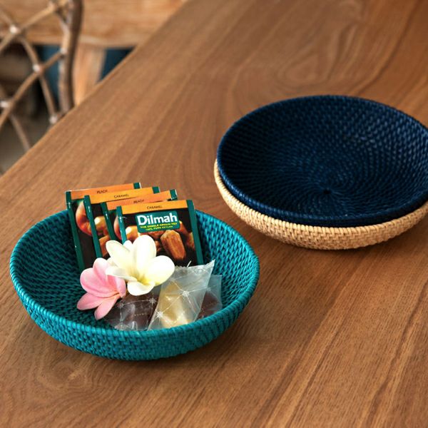 アタ&ラタンまとめ売りティッシュカバープレート小物入れボウル