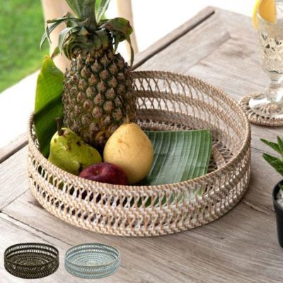 アウトレットアタ製 長方形バスケット 持ち手つき 30x14cm 収納