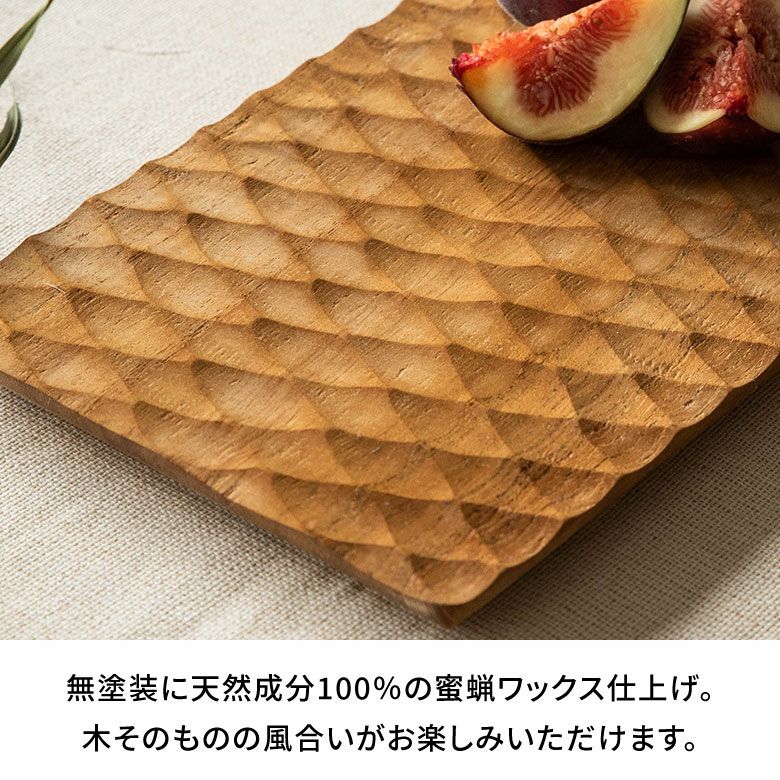 プレート木製チークウッド約Ｗ13×Ｄ20×Ｈ1.5お皿TEAKWOODカフェトレイトレー食器皿名栗加工天然木チーク材木ウッドランチプレートカフェプレートおしゃれ可愛いかわいい北欧カフェ風カフェ雑貨男前インテリア西海岸[13872]