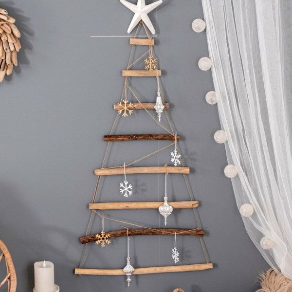 流木ツリー ウォールツリー クリスマスツリー 壁掛け ウォール 