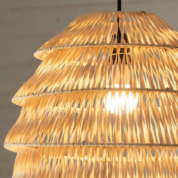 ランプシェード ペンダントランプ 照明 ラタン 籐 ランプ ライト
