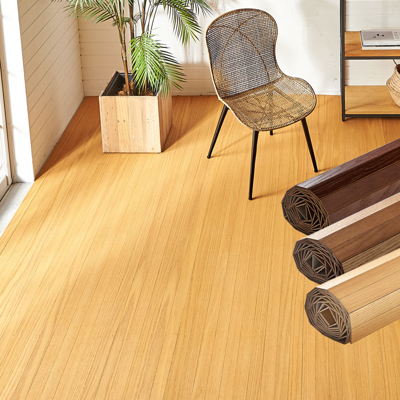 【1梱包タイプ】【低ホルマリン】【抗菌加工】【天然木】軽量ウッドカーペット江戸間6畳用約260x350cmTU-90シリーズ【フローリングリフォームDIYフローリングカーペット床カーペットウッドマット6帖ウッドカーペット6畳床リフォーム】