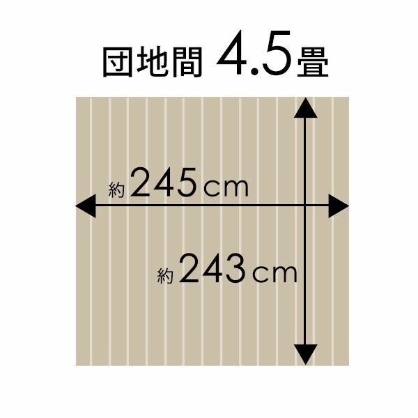 抗菌消臭シリーズエコキメラCS-00シリーズ団地間4.5畳用フローリングカーペット約243×245cm1梱包タイプあす楽対応品フローリングリフォームDIYカーペットフローリングリフォーム木製4.5帖4畳半和室[CS-00-D45]