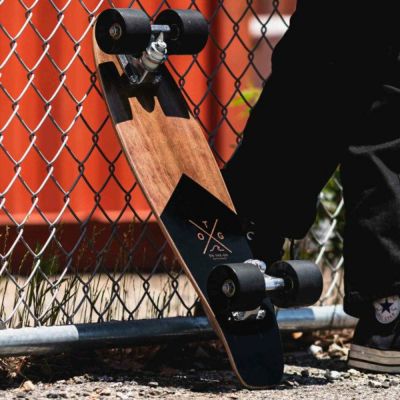 スケートボード スケボー SKATEBOARD ウッド 木製 ペニータイプ ブラック 黒  スポーツ アウトドア ストリート スケート ボード キッズ 子供 ミニ 小さい 小さめ おしゃれ 男性 女性 ユニセックス 西海岸インテリア 