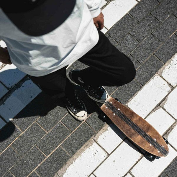 木製スケートボード ブラック Z-FLEX スケートボード JAY ADAMS クルーザー 木製 ABEC7