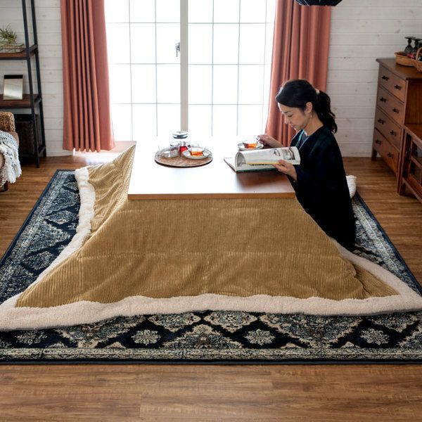 こたつ布団 長方形 190×230cm ベージュ コーデュロイ [91366