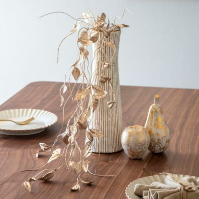 ツル植物 フェイクグリーン ゴールド バイン 80cm [90376]【 アートプランツ アートグリーン 観葉植物 つる シャンパンゴールド ディスプレイ 造花 フラワーアレンジメント インテリア おしゃれ ボタニカル リゾート