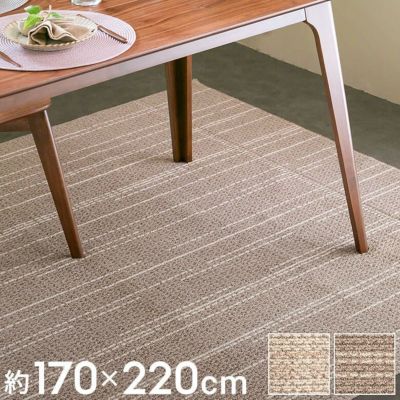 ラグ ラグマット ダイニング タフト 170×220cm 国産 防ダニ  [96042]【 カーペット おしゃれ 長方形 ラグ 絨毯 じゅうたん オールシーズン 春 夏 秋 冬 日本製 タフト織り ダイニングラグ デザインラグ ポリプロピ