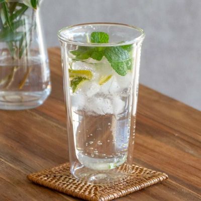 グラス ダブルウォール 耐熱ガラス 340ml 2層構造 クリア [90388]【 ダブルウォールグラス コップ 電子レンジ可 食洗機可 ビアグラス 2重 ２層 ホット アイス おしゃれ シンプル 耐熱 KINTO】