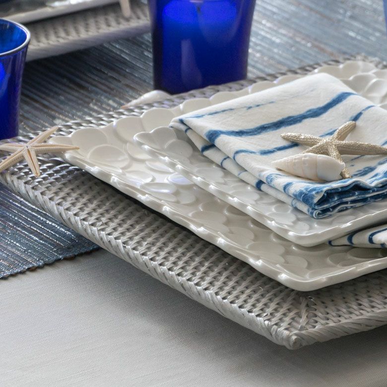 プレートトレイ アンダープレート プレート トレイ ラタン 籐 ホワイト