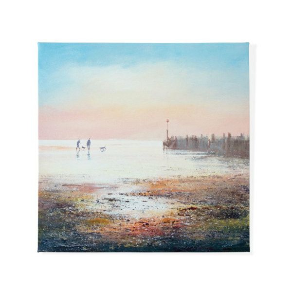 アートパネル ビーチ 風景 キャンパス パネル ビーチ 海 散歩